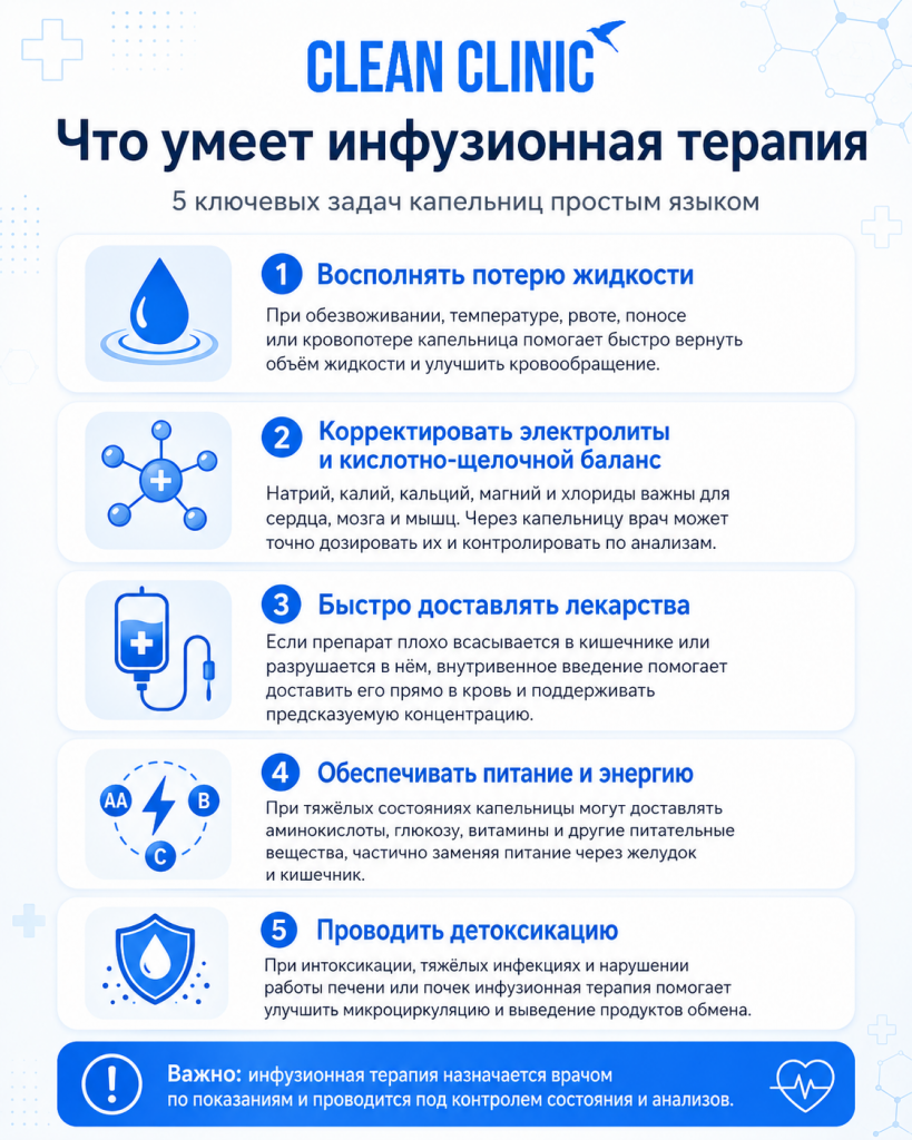 Что умеет инфузионная терапия